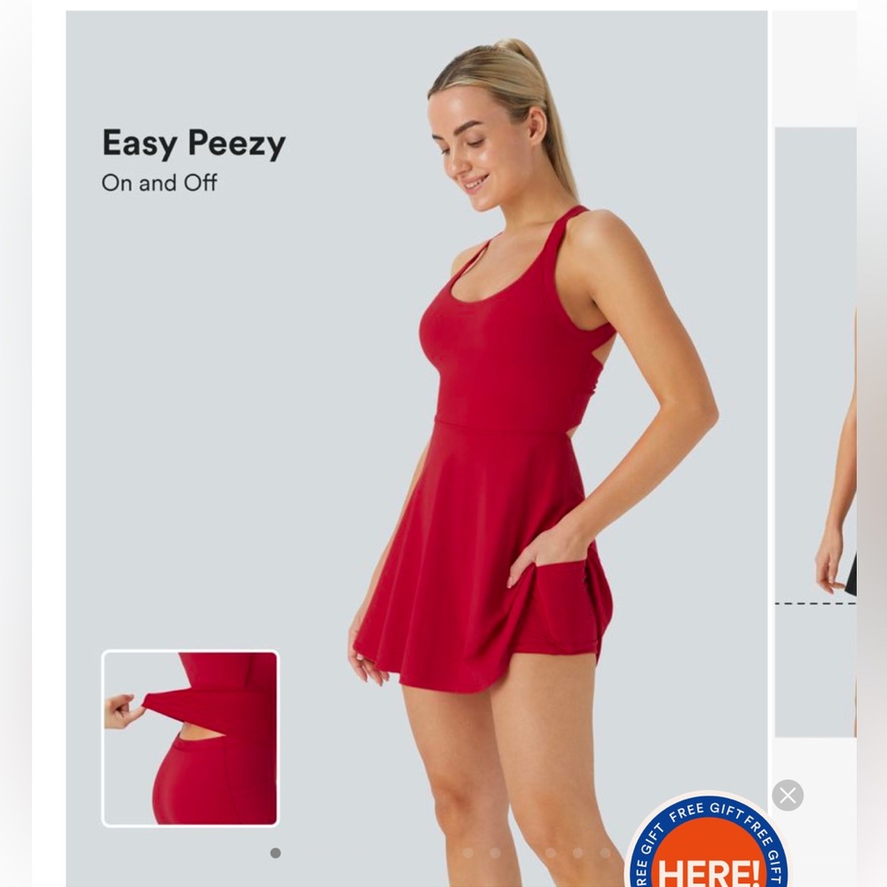 Halara backless twisted active dress - easy peasy